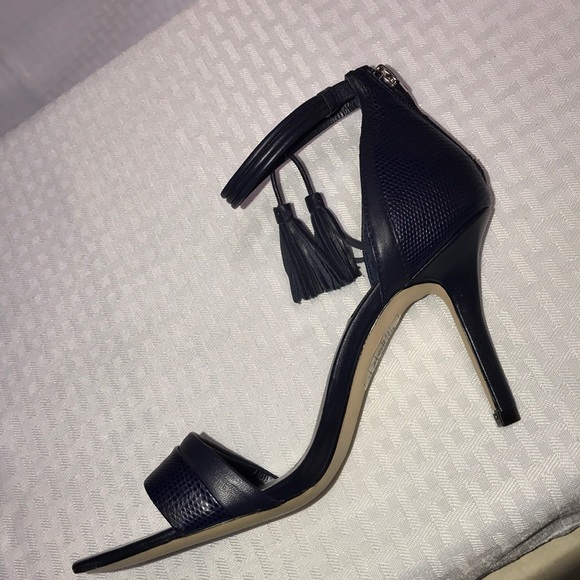 Leather Tassel Ankle-strap Heel - Picture 4 of 6